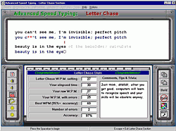 Letter Chase Typing Tutor