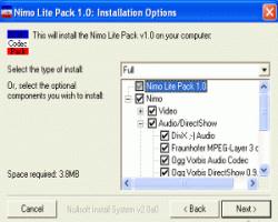 Nimo DivX Codec Pack