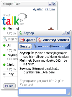 Google Talk Türkçe