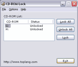 CD-ROM Lock