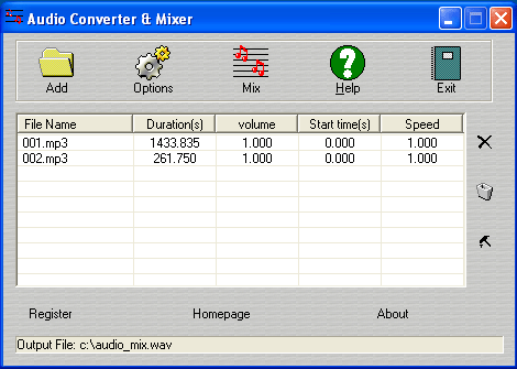 Audio to Video Mixer