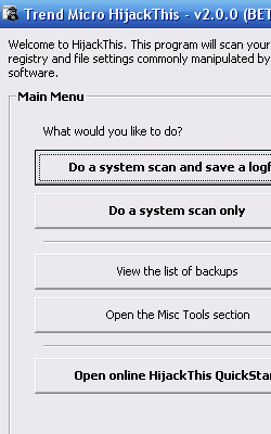 Trend Micro HijackThis