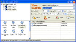 Subject Search Spider