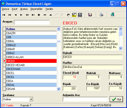 Osmanlıca-Türkçe Ebced Lugatı